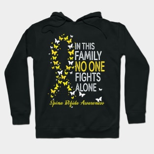 In this family noone fights alone..Spina bifida awareness Hoodie